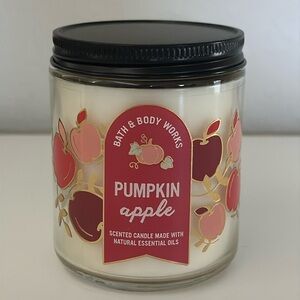 Bath and Body Pumpkin Apple Single Wick Candle - Fall Candle- New
